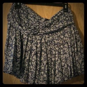 Sam Edelman Floral Mini Skater Skirt